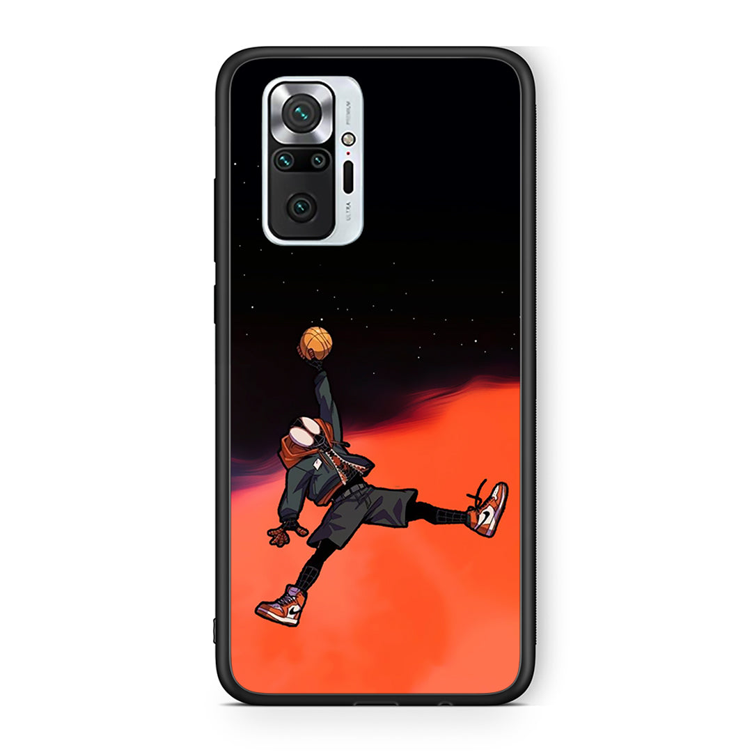 Xiaomi Redmi Note 10 Pro Basketball Hero θήκη από τη Smartfits με σχέδιο στο πίσω μέρος και μαύρο περίβλημα | Smartphone case with colorful back and black bezels by Smartfits