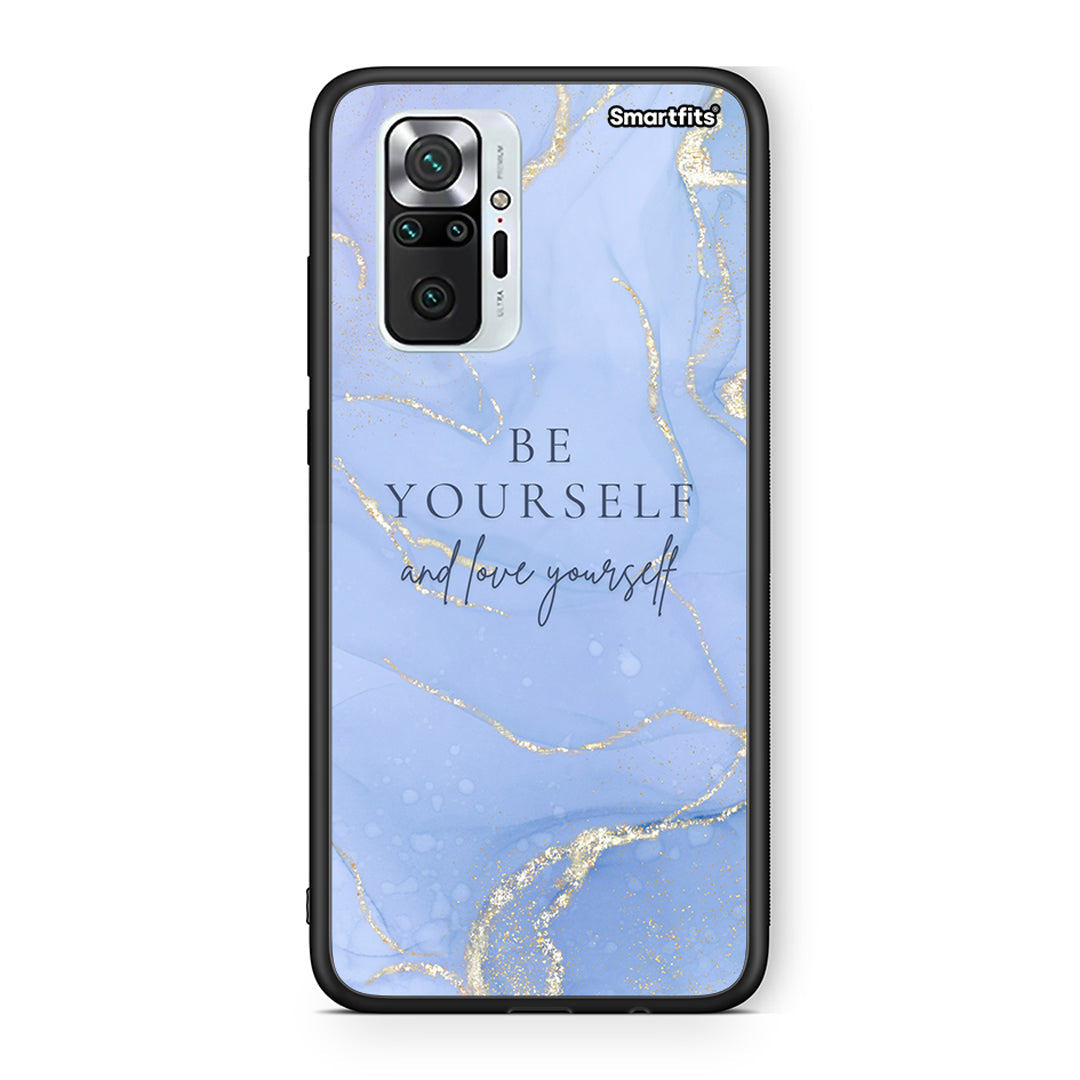 Xiaomi Redmi Note 10 Pro Be Yourself θήκη από τη Smartfits με σχέδιο στο πίσω μέρος και μαύρο περίβλημα | Smartphone case with colorful back and black bezels by Smartfits
