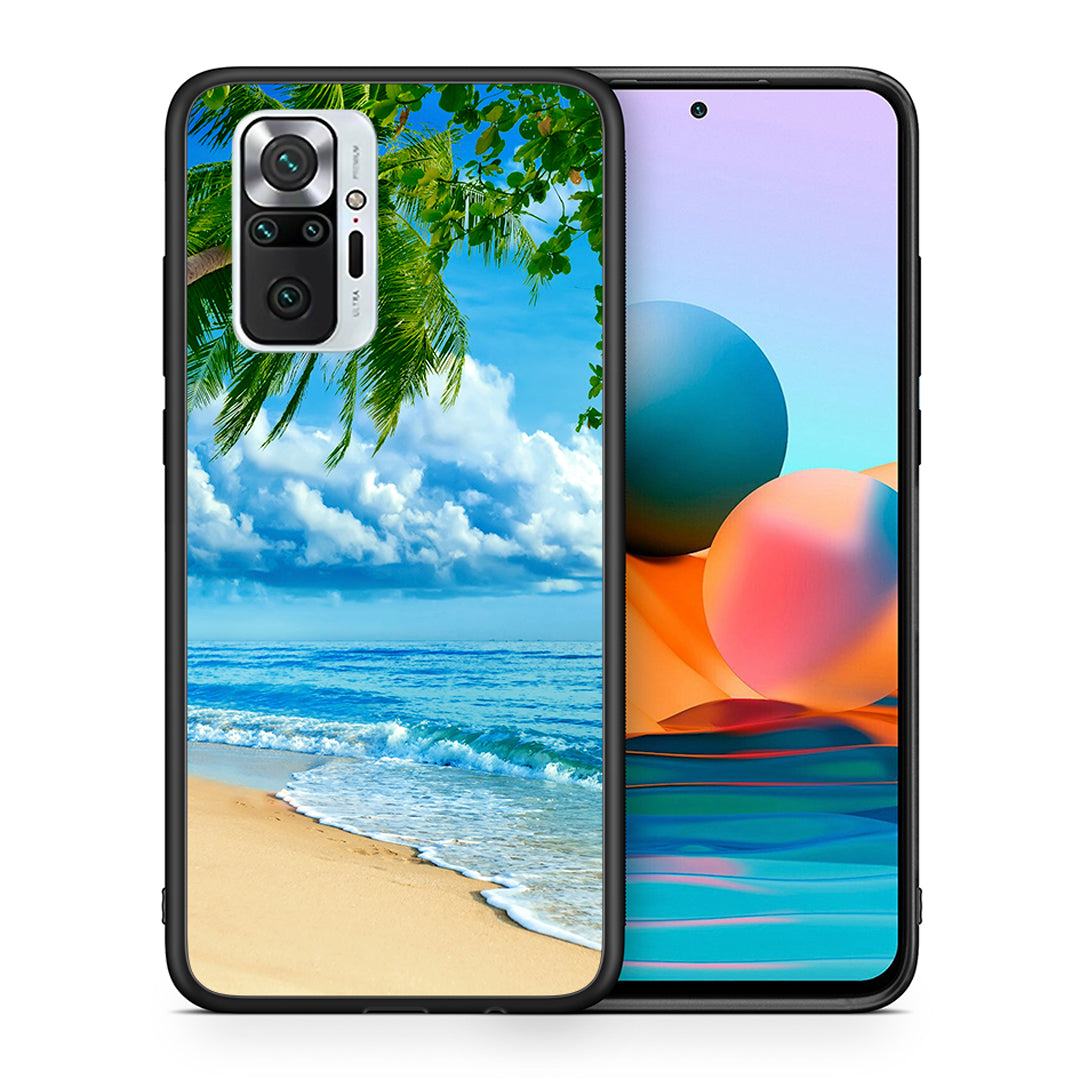 Θήκη Xiaomi Redmi Note 10 Pro Beautiful Beach από τη Smartfits με σχέδιο στο πίσω μέρος και μαύρο περίβλημα | Xiaomi Redmi Note 10 Pro Beautiful Beach case with colorful back and black bezels