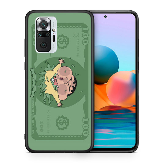 Θήκη Αγίου Βαλεντίνου Xiaomi Redmi Note 10 Pro Big Money από τη Smartfits με σχέδιο στο πίσω μέρος και μαύρο περίβλημα | Xiaomi Redmi Note 10 Pro Big Money case with colorful back and black bezels