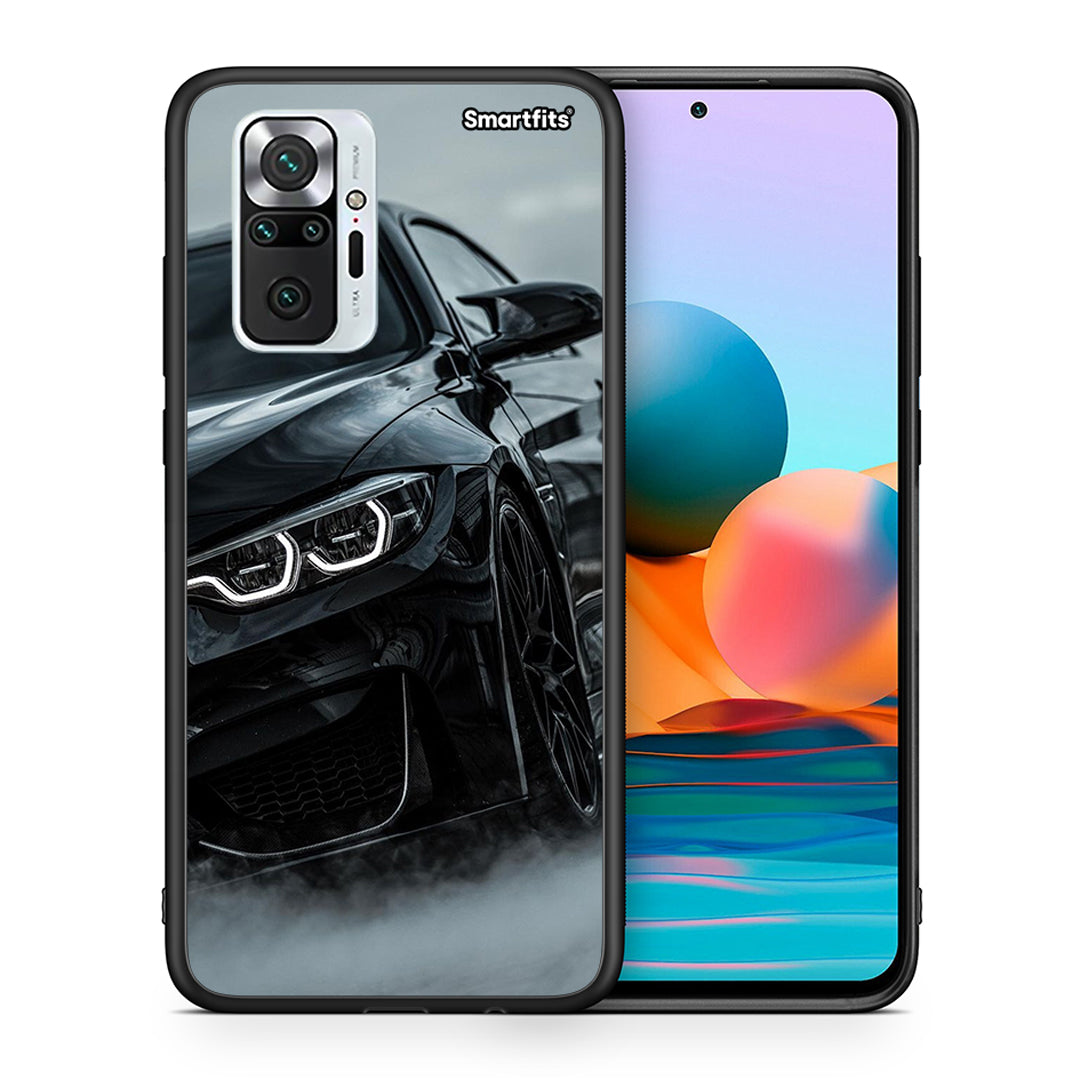 Θήκη Xiaomi Redmi Note 10 Pro Black BMW από τη Smartfits με σχέδιο στο πίσω μέρος και μαύρο περίβλημα | Xiaomi Redmi Note 10 Pro Black BMW case with colorful back and black bezels