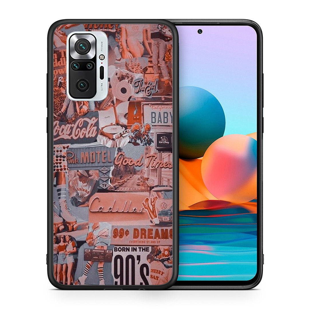 Θήκη Xiaomi Redmi Note 10 Pro Born In 90s από τη Smartfits με σχέδιο στο πίσω μέρος και μαύρο περίβλημα | Xiaomi Redmi Note 10 Pro Born In 90s case with colorful back and black bezels