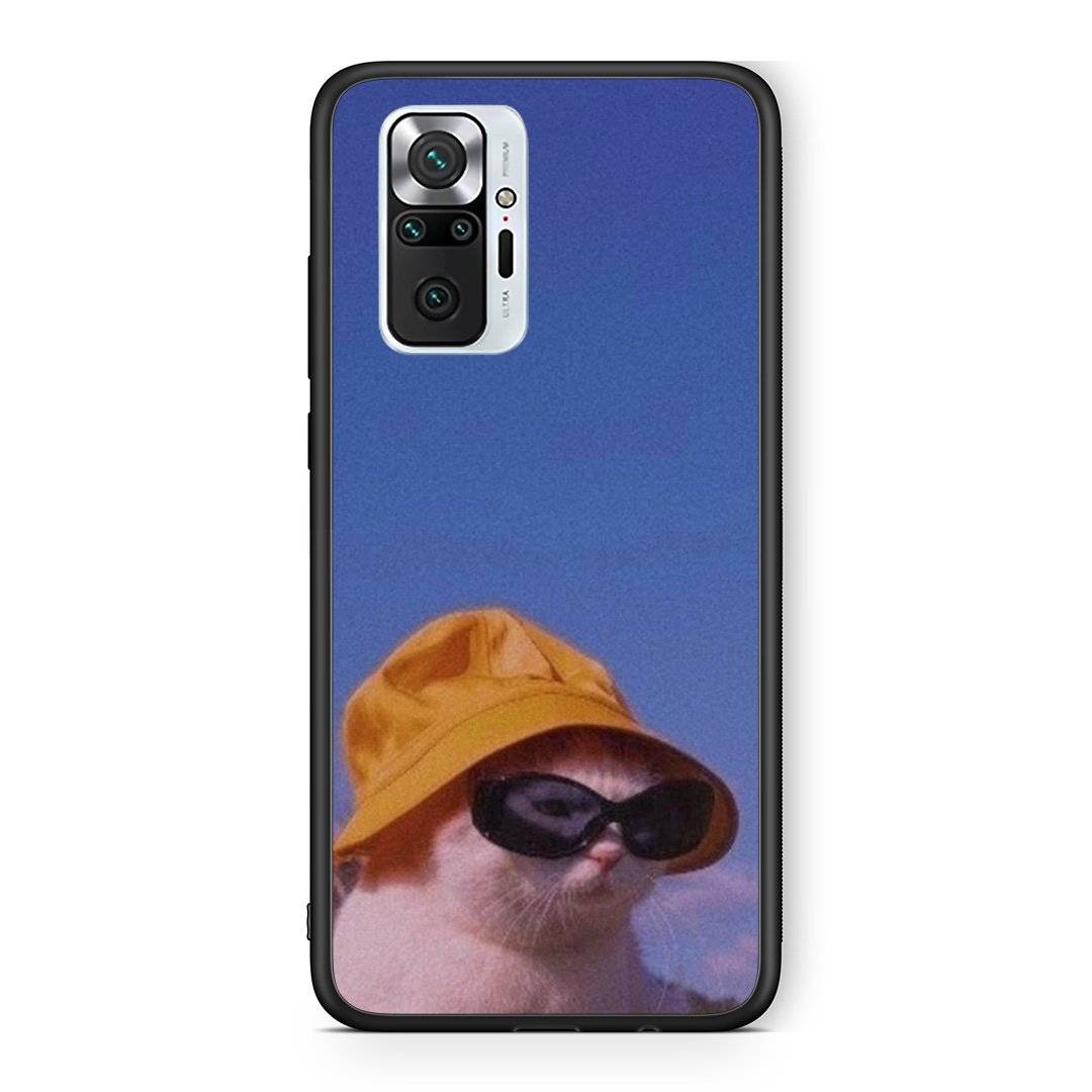 Xiaomi Redmi Note 10 Pro Cat Diva θήκη από τη Smartfits με σχέδιο στο πίσω μέρος και μαύρο περίβλημα | Smartphone case with colorful back and black bezels by Smartfits