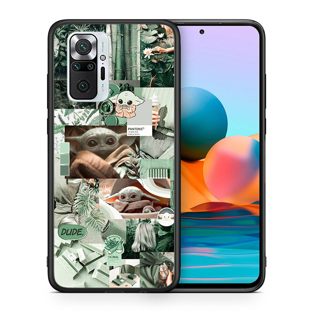 Θήκη Αγίου Βαλεντίνου Xiaomi Redmi Note 10 Pro Collage Dude από τη Smartfits με σχέδιο στο πίσω μέρος και μαύρο περίβλημα | Xiaomi Redmi Note 10 Pro Collage Dude case with colorful back and black bezels