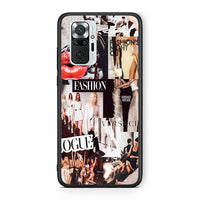 Thumbnail for Xiaomi Redmi Note 10 Pro Collage Fashion Θήκη Αγίου Βαλεντίνου από τη Smartfits με σχέδιο στο πίσω μέρος και μαύρο περίβλημα | Smartphone case with colorful back and black bezels by Smartfits