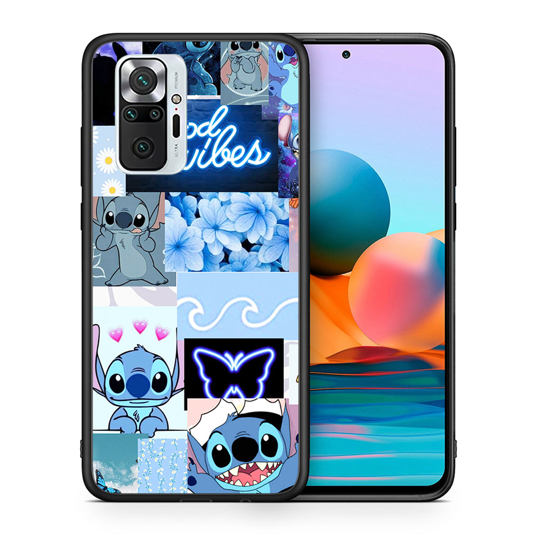 Θήκη Αγίου Βαλεντίνου Xiaomi Redmi Note 10 Pro Collage Good Vibes από τη Smartfits με σχέδιο στο πίσω μέρος και μαύρο περίβλημα | Xiaomi Redmi Note 10 Pro Collage Good Vibes case with colorful back and black bezels