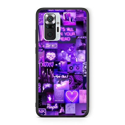 Xiaomi Redmi Note 10 Pro Collage Stay Wild Θήκη Αγίου Βαλεντίνου από τη Smartfits με σχέδιο στο πίσω μέρος και μαύρο περίβλημα | Smartphone case with colorful back and black bezels by Smartfits