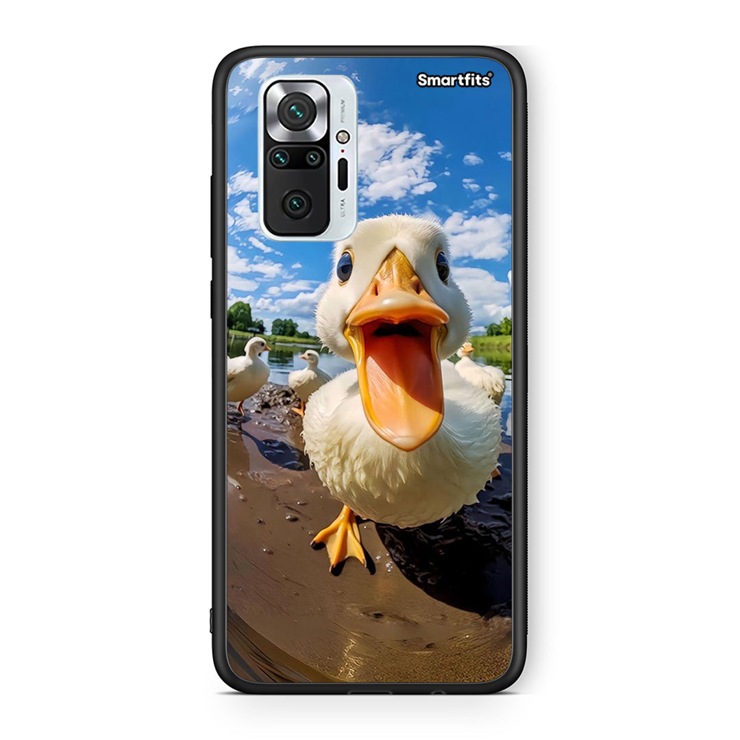 Xiaomi Redmi Note 10 Pro Duck Face θήκη από τη Smartfits με σχέδιο στο πίσω μέρος και μαύρο περίβλημα | Smartphone case with colorful back and black bezels by Smartfits