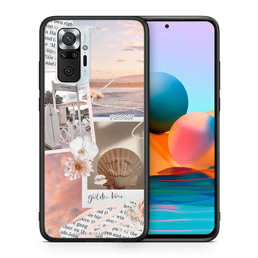 Θήκη Αγίου Βαλεντίνου Xiaomi Redmi Note 10 Pro Golden Hour από τη Smartfits με σχέδιο στο πίσω μέρος και μαύρο περίβλημα | Xiaomi Redmi Note 10 Pro Golden Hour case with colorful back and black bezels