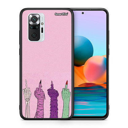 Θήκη Xiaomi Redmi Note 10 Pro Halloween Be A Lady από τη Smartfits με σχέδιο στο πίσω μέρος και μαύρο περίβλημα | Xiaomi Redmi Note 10 Pro Halloween Be A Lady case with colorful back and black bezels
