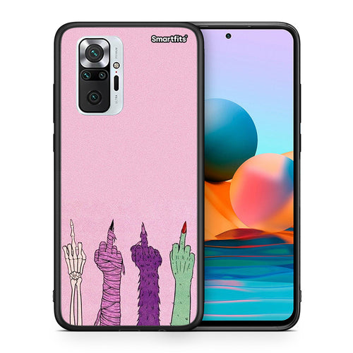 Θήκη Xiaomi Redmi Note 10 Pro Halloween Be A Lady από τη Smartfits με σχέδιο στο πίσω μέρος και μαύρο περίβλημα | Xiaomi Redmi Note 10 Pro Halloween Be A Lady case with colorful back and black bezels