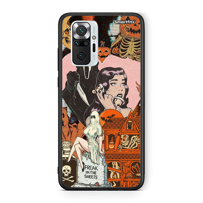 Xiaomi Redmi Note 10 Pro Halloween Collage Θήκη από τη Smartfits με σχέδιο στο πίσω μέρος και μαύρο περίβλημα | Smartphone case with colorful back and black bezels by Smartfits
