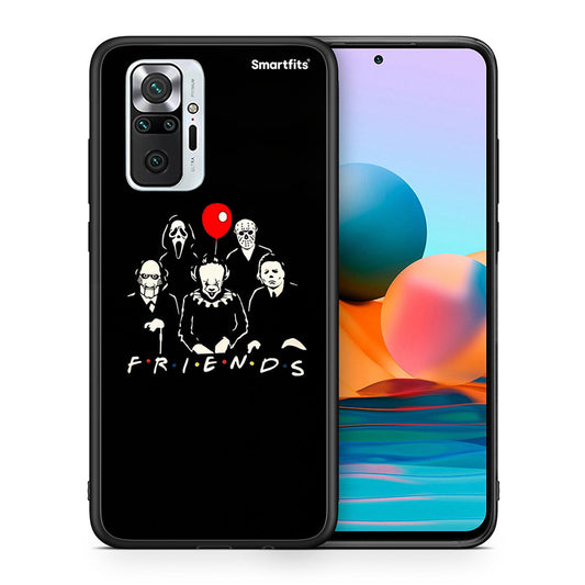 Θήκη Xiaomi Redmi Note 10 Pro Halloween Friends από τη Smartfits με σχέδιο στο πίσω μέρος και μαύρο περίβλημα | Xiaomi Redmi Note 10 Pro Halloween Friends case with colorful back and black bezels