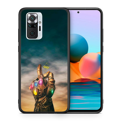 Θήκη Xiaomi Redmi Note 10 Pro Infinity Snap από τη Smartfits με σχέδιο στο πίσω μέρος και μαύρο περίβλημα | Xiaomi Redmi Note 10 Pro Infinity Snap case with colorful back and black bezels