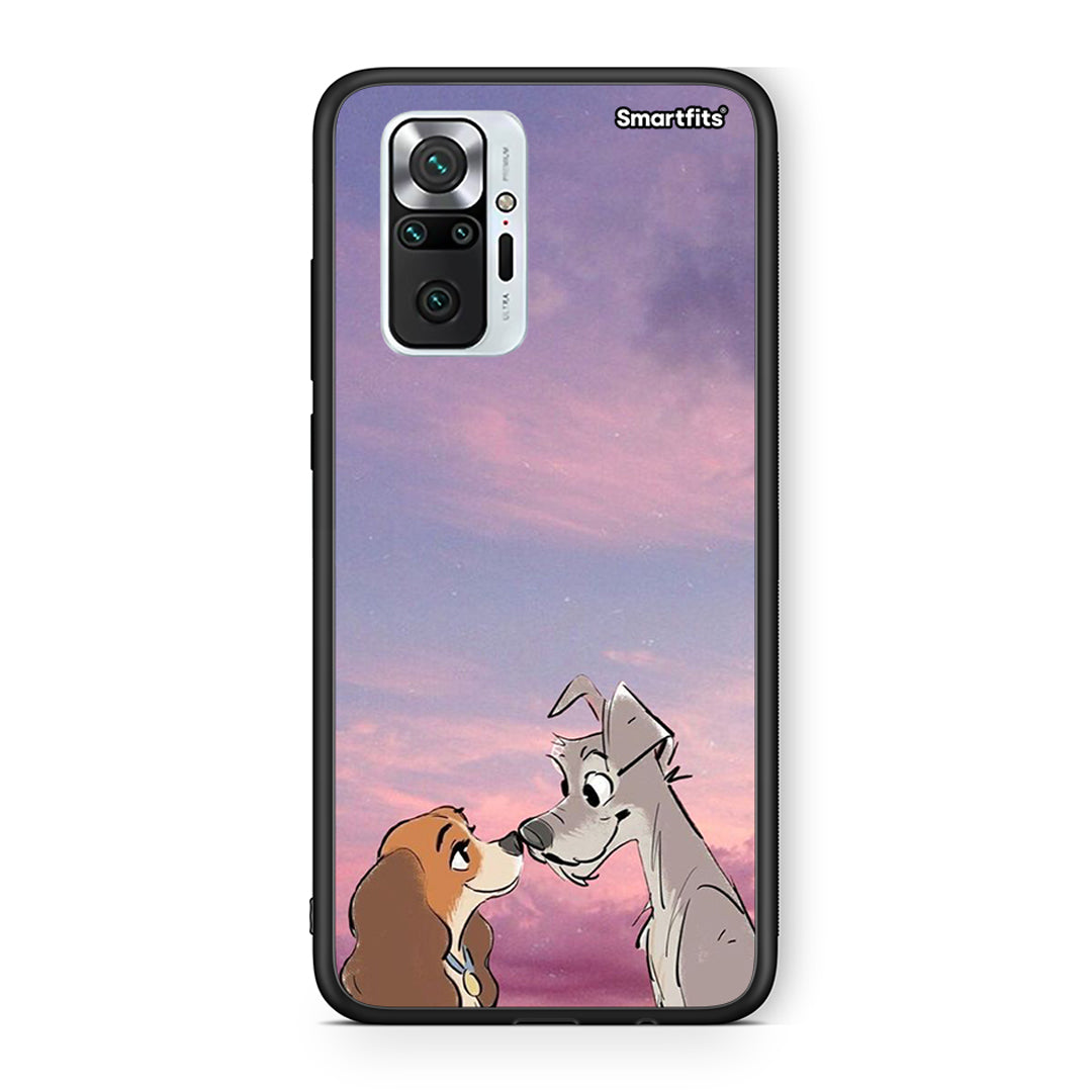 Xiaomi Redmi Note 10 Pro Lady And Tramp θήκη από τη Smartfits με σχέδιο στο πίσω μέρος και μαύρο περίβλημα | Smartphone case with colorful back and black bezels by Smartfits