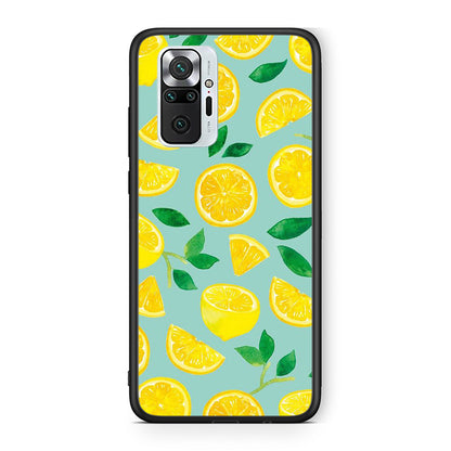 Xiaomi Redmi Note 10 Pro Lemons θήκη από τη Smartfits με σχέδιο στο πίσω μέρος και μαύρο περίβλημα | Smartphone case with colorful back and black bezels by Smartfits