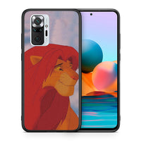 Thumbnail for Θήκη Αγίου Βαλεντίνου Xiaomi Redmi Note 10 Pro Lion Love 1 από τη Smartfits με σχέδιο στο πίσω μέρος και μαύρο περίβλημα | Xiaomi Redmi Note 10 Pro Lion Love 1 case with colorful back and black bezels