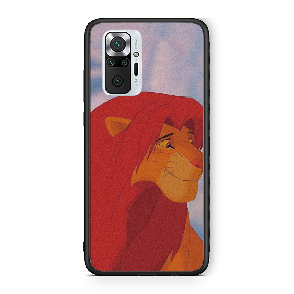 Xiaomi Redmi Note 10 Pro Lion Love 1 Θήκη Αγίου Βαλεντίνου από τη Smartfits με σχέδιο στο πίσω μέρος και μαύρο περίβλημα | Smartphone case with colorful back and black bezels by Smartfits