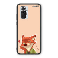 Thumbnail for Xiaomi Redmi Note 10 Pro Nick Wilde And Judy Hopps Love 1 θήκη από τη Smartfits με σχέδιο στο πίσω μέρος και μαύρο περίβλημα | Smartphone case with colorful back and black bezels by Smartfits