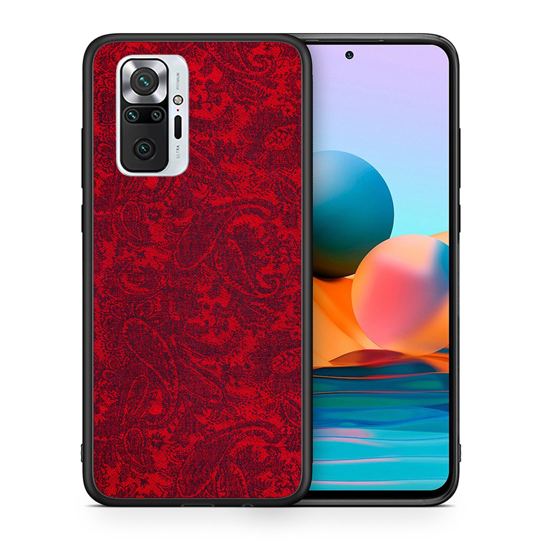 Θήκη Xiaomi Redmi Note 10 Pro Paisley Cashmere από τη Smartfits με σχέδιο στο πίσω μέρος και μαύρο περίβλημα | Xiaomi Redmi Note 10 Pro Paisley Cashmere case with colorful back and black bezels