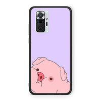 Thumbnail for Xiaomi Redmi Note 10 Pro Pig Love 2 Θήκη Αγίου Βαλεντίνου από τη Smartfits με σχέδιο στο πίσω μέρος και μαύρο περίβλημα | Smartphone case with colorful back and black bezels by Smartfits