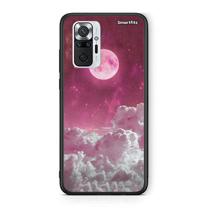 Xiaomi Redmi Note 10 Pro Pink Moon Θήκη από τη Smartfits με σχέδιο στο πίσω μέρος και μαύρο περίβλημα | Smartphone case with colorful back and black bezels by Smartfits