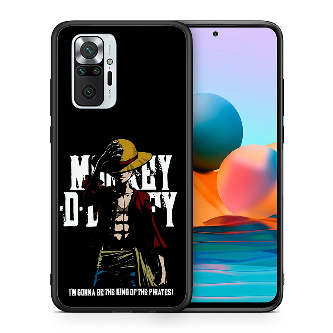 Θήκη Xiaomi Redmi Note 10 Pro Pirate King από τη Smartfits με σχέδιο στο πίσω μέρος και μαύρο περίβλημα | Xiaomi Redmi Note 10 Pro Pirate King case with colorful back and black bezels
