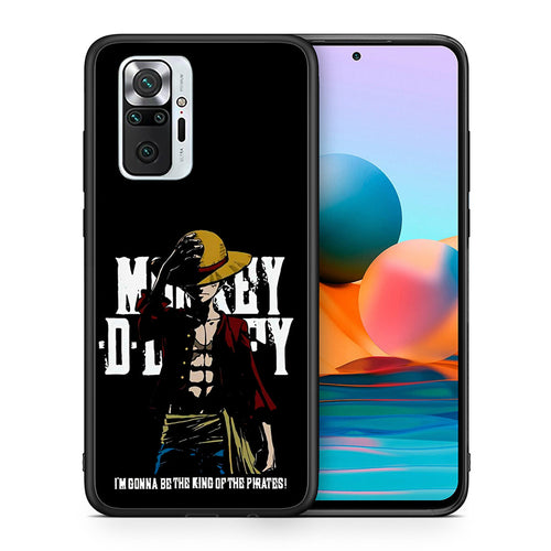 Θήκη Xiaomi Redmi Note 10 Pro Pirate King από τη Smartfits με σχέδιο στο πίσω μέρος και μαύρο περίβλημα | Xiaomi Redmi Note 10 Pro Pirate King case with colorful back and black bezels