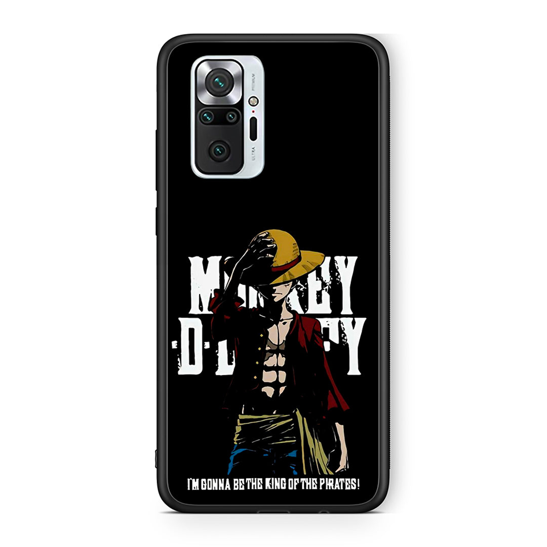Xiaomi Redmi Note 10 Pro Pirate King θήκη από τη Smartfits με σχέδιο στο πίσω μέρος και μαύρο περίβλημα | Smartphone case with colorful back and black bezels by Smartfits
