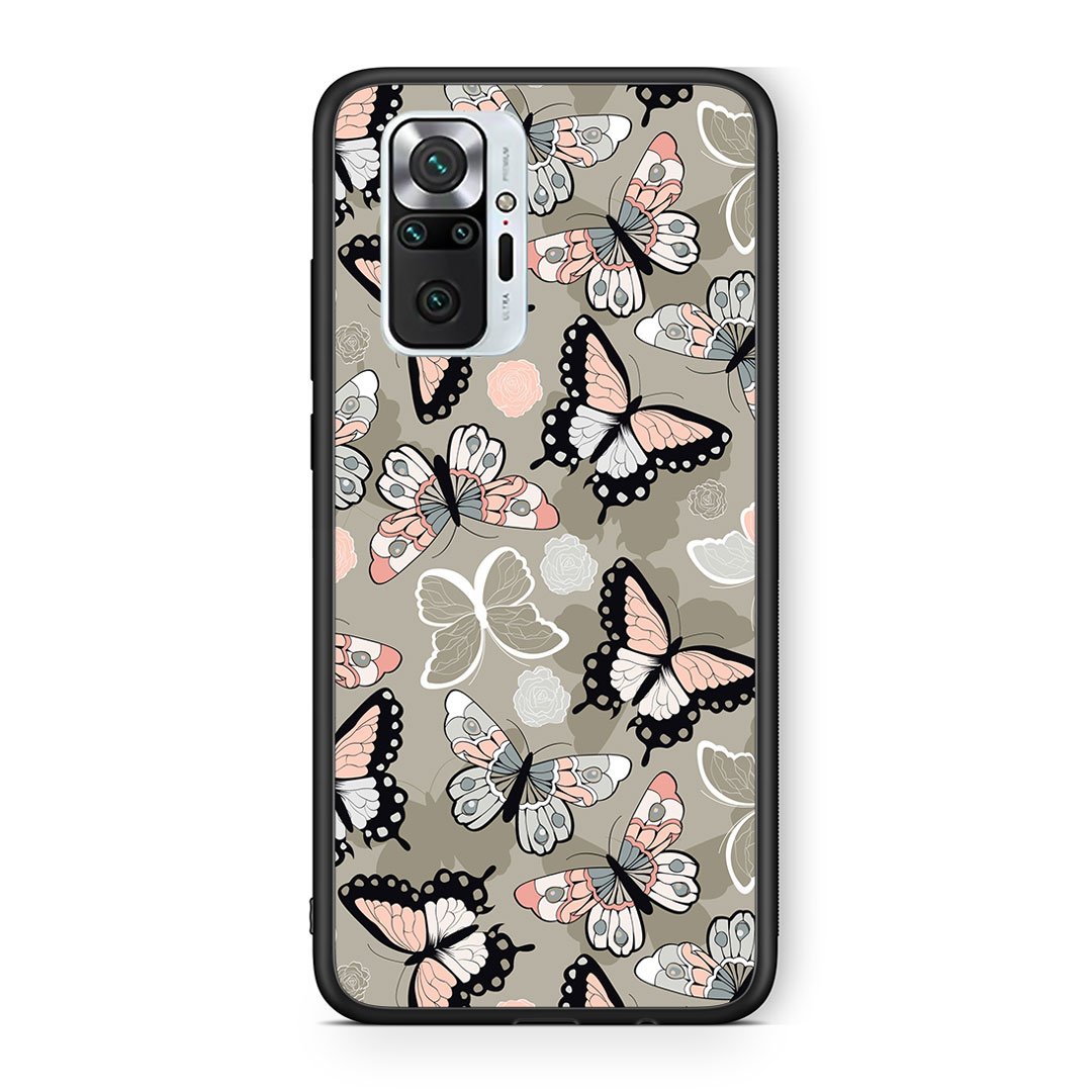 135 - Xiaomi Redmi Note 10 Pro Butterflies Boho case, cover, bumper