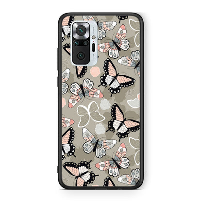 135 - Xiaomi Redmi Note 10 Pro Butterflies Boho case, cover, bumper
