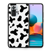 Thumbnail for Θήκη Xiaomi Redmi Note 10 Pro Cow Print από τη Smartfits με σχέδιο στο πίσω μέρος και μαύρο περίβλημα | Xiaomi Redmi Note 10 Pro Cow Print case with colorful back and black bezels