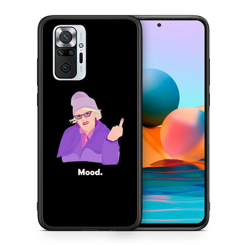 Θήκη Xiaomi Redmi Note 10 Pro Grandma Mood Black από τη Smartfits με σχέδιο στο πίσω μέρος και μαύρο περίβλημα | Xiaomi Redmi Note 10 Pro Grandma Mood Black case with colorful back and black bezels
