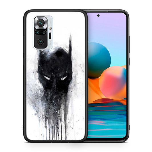 Θήκη Xiaomi Redmi Note 10 Pro Paint Bat Hero από τη Smartfits με σχέδιο στο πίσω μέρος και μαύρο περίβλημα | Xiaomi Redmi Note 10 Pro Paint Bat Hero case with colorful back and black bezels
