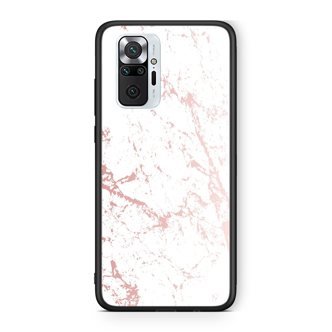 116 - Xiaomi Redmi Note 10 Pro Pink Splash Marble case, cover, bumper