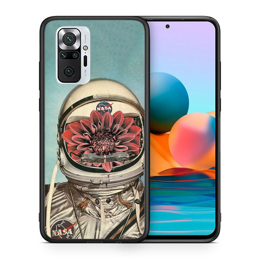 Θήκη Xiaomi Redmi Note 10 Pro Nasa Bloom από τη Smartfits με σχέδιο στο πίσω μέρος και μαύρο περίβλημα | Xiaomi Redmi Note 10 Pro Nasa Bloom case with colorful back and black bezels