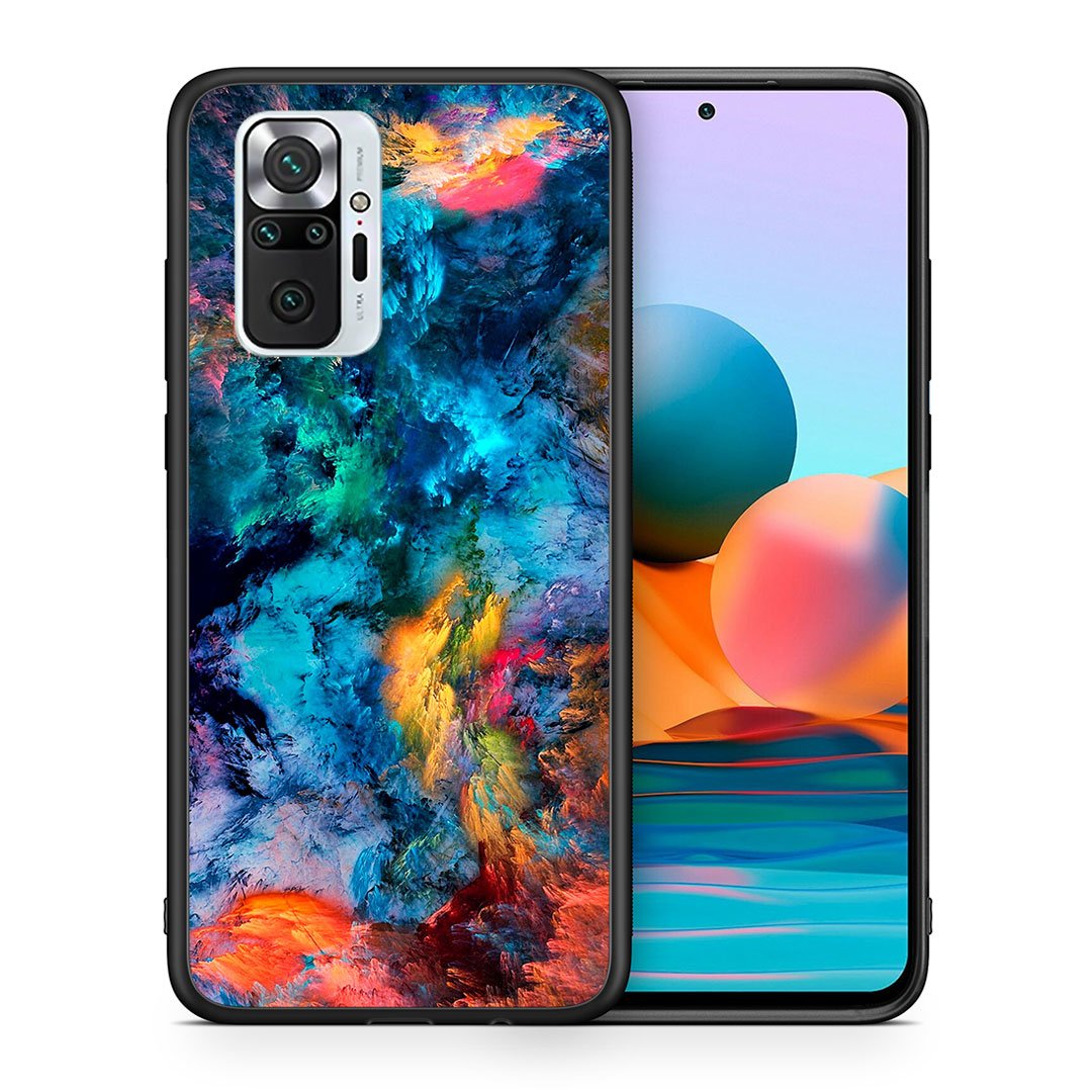 Θήκη Xiaomi Redmi Note 10 Pro Crayola Paint από τη Smartfits με σχέδιο στο πίσω μέρος και μαύρο περίβλημα | Xiaomi Redmi Note 10 Pro Crayola Paint case with colorful back and black bezels