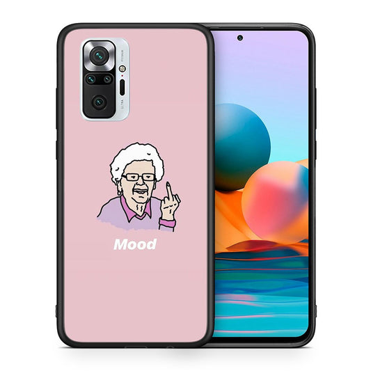 Θήκη Xiaomi Redmi Note 10 Pro Mood PopArt από τη Smartfits με σχέδιο στο πίσω μέρος και μαύρο περίβλημα | Xiaomi Redmi Note 10 Pro Mood PopArt case with colorful back and black bezels