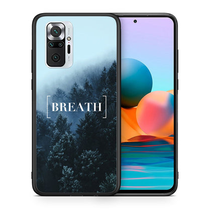 Θήκη Xiaomi Redmi Note 10 Pro Breath Quote από τη Smartfits με σχέδιο στο πίσω μέρος και μαύρο περίβλημα | Xiaomi Redmi Note 10 Pro Breath Quote case with colorful back and black bezels