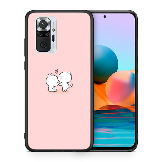 Θήκη Xiaomi Redmi Note 10 Pro Love Valentine από τη Smartfits με σχέδιο στο πίσω μέρος και μαύρο περίβλημα | Xiaomi Redmi Note 10 Pro Love Valentine case with colorful back and black bezels