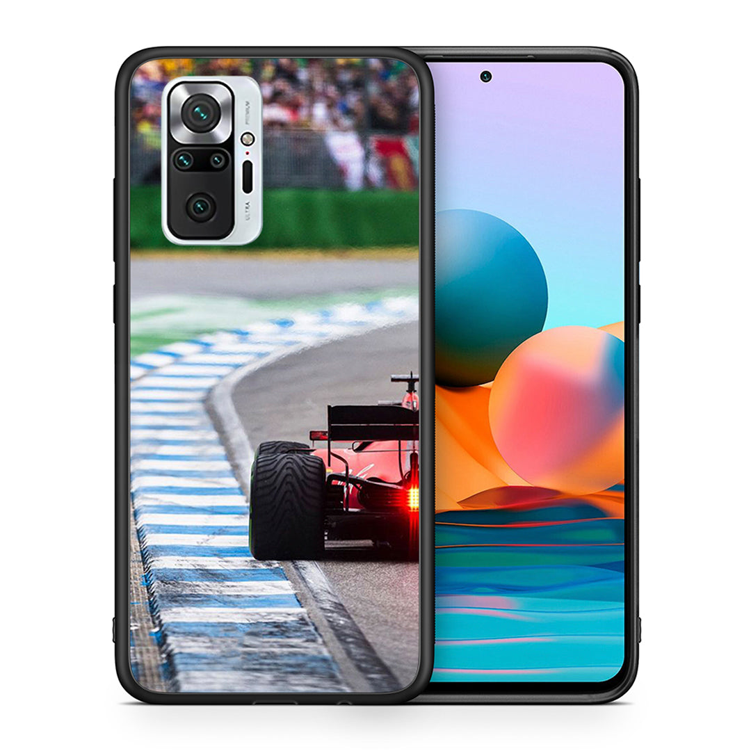 Θήκη Xiaomi Redmi Note 10 Pro Racing Vibes από τη Smartfits με σχέδιο στο πίσω μέρος και μαύρο περίβλημα | Xiaomi Redmi Note 10 Pro Racing Vibes case with colorful back and black bezels