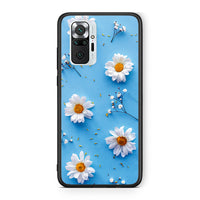Thumbnail for Xiaomi Redmi Note 10 Pro Real Daisies θήκη από τη Smartfits με σχέδιο στο πίσω μέρος και μαύρο περίβλημα | Smartphone case with colorful back and black bezels by Smartfits