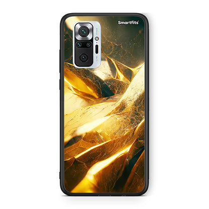Xiaomi Redmi Note 10 Pro Real Gold θήκη από τη Smartfits με σχέδιο στο πίσω μέρος και μαύρο περίβλημα | Smartphone case with colorful back and black bezels by Smartfits