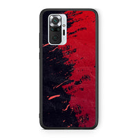Thumbnail for Xiaomi Redmi Note 10 Pro Red Paint Θήκη Αγίου Βαλεντίνου από τη Smartfits με σχέδιο στο πίσω μέρος και μαύρο περίβλημα | Smartphone case with colorful back and black bezels by Smartfits