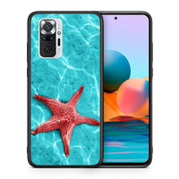 Thumbnail for Θήκη Xiaomi Redmi Note 10 Pro Red Starfish από τη Smartfits με σχέδιο στο πίσω μέρος και μαύρο περίβλημα | Xiaomi Redmi Note 10 Pro Red Starfish case with colorful back and black bezels