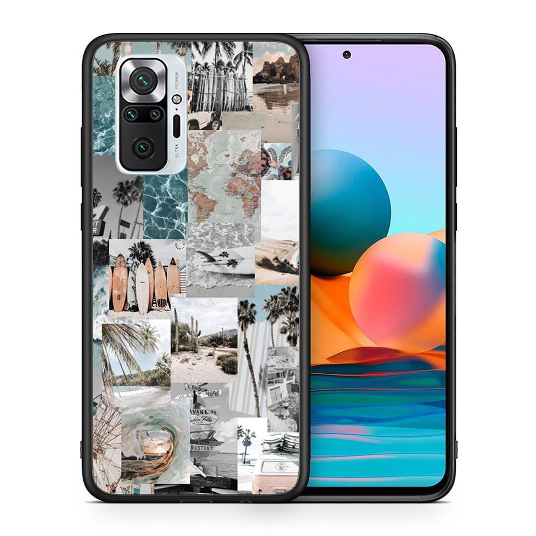 Θήκη Xiaomi Redmi Note 10 Pro Retro Beach Life από τη Smartfits με σχέδιο στο πίσω μέρος και μαύρο περίβλημα | Xiaomi Redmi Note 10 Pro Retro Beach Life case with colorful back and black bezels