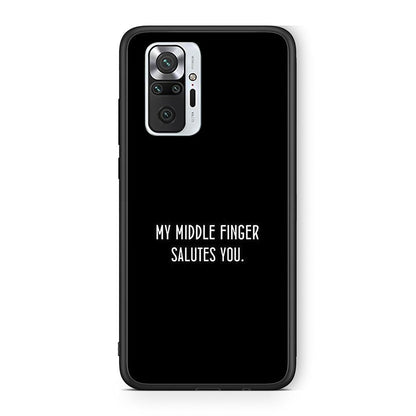 Xiaomi Redmi Note 10 Pro Salute θήκη από τη Smartfits με σχέδιο στο πίσω μέρος και μαύρο περίβλημα | Smartphone case with colorful back and black bezels by Smartfits