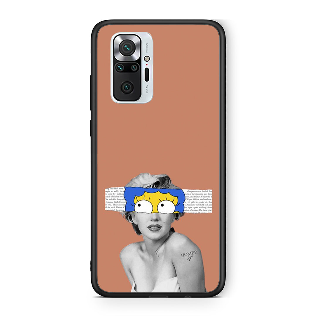 Xiaomi Redmi Note 10 Pro Sim Merilyn θήκη από τη Smartfits με σχέδιο στο πίσω μέρος και μαύρο περίβλημα | Smartphone case with colorful back and black bezels by Smartfits