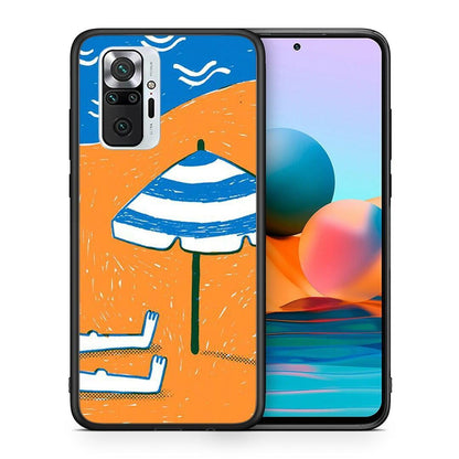 Θήκη Xiaomi Redmi Note 10 Pro Summering από τη Smartfits με σχέδιο στο πίσω μέρος και μαύρο περίβλημα | Xiaomi Redmi Note 10 Pro Summering case with colorful back and black bezels