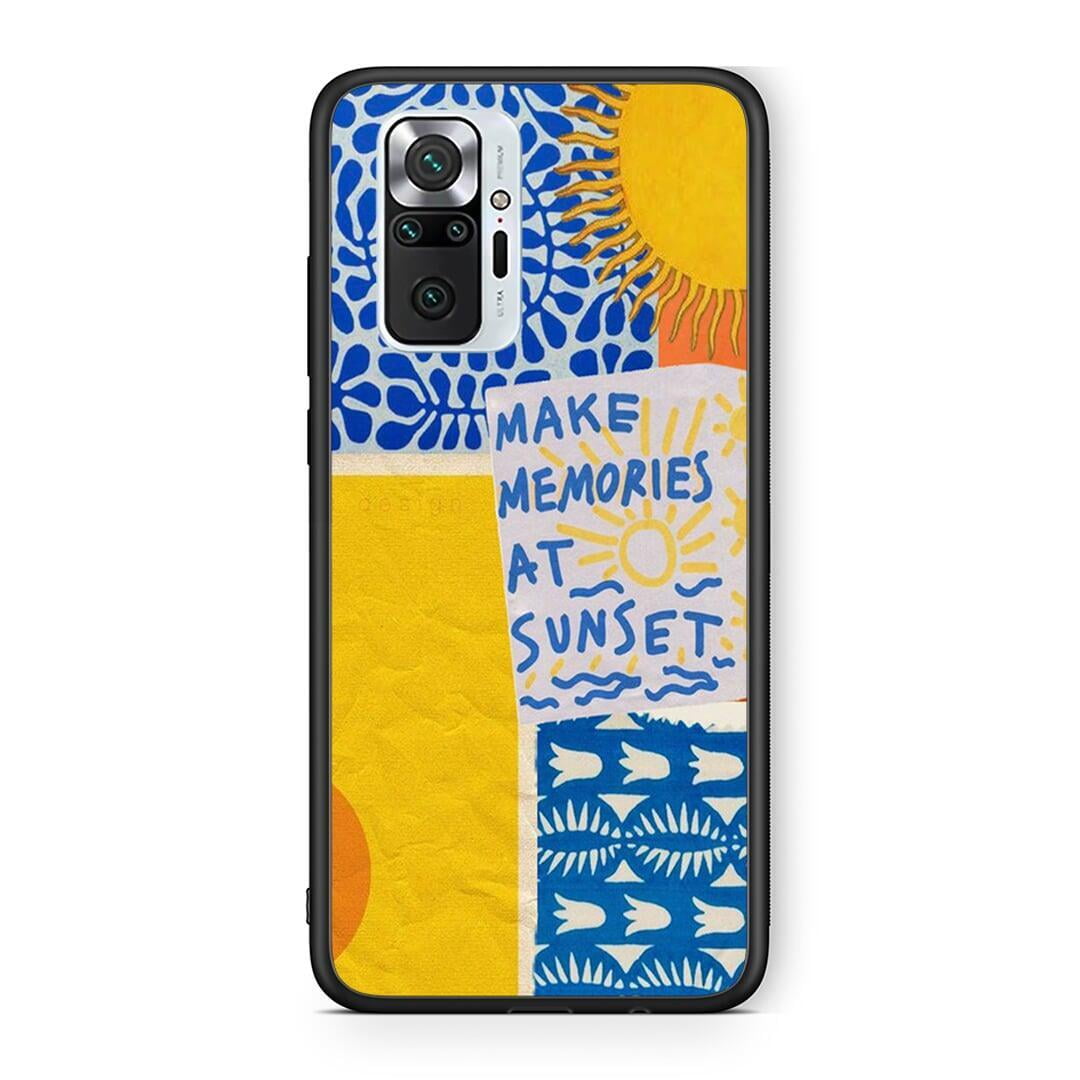 Xiaomi Redmi Note 10 Pro Sunset Memories Θήκη από τη Smartfits με σχέδιο στο πίσω μέρος και μαύρο περίβλημα | Smartphone case with colorful back and black bezels by Smartfits